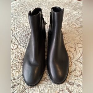 Cole Haan Ramona Black Ankle Booties WATERPROOF